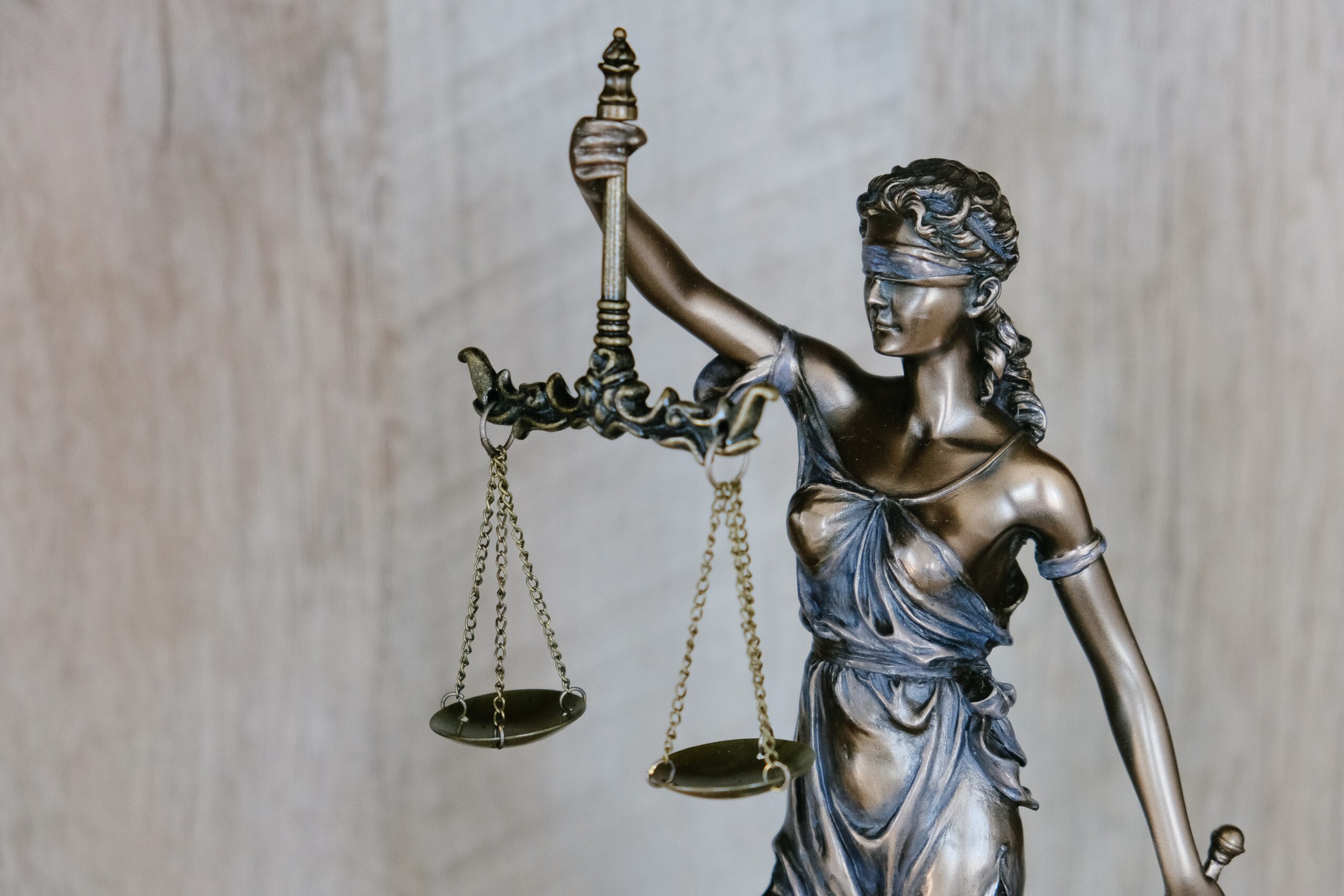 Lady Justice holding The Scales of Justice